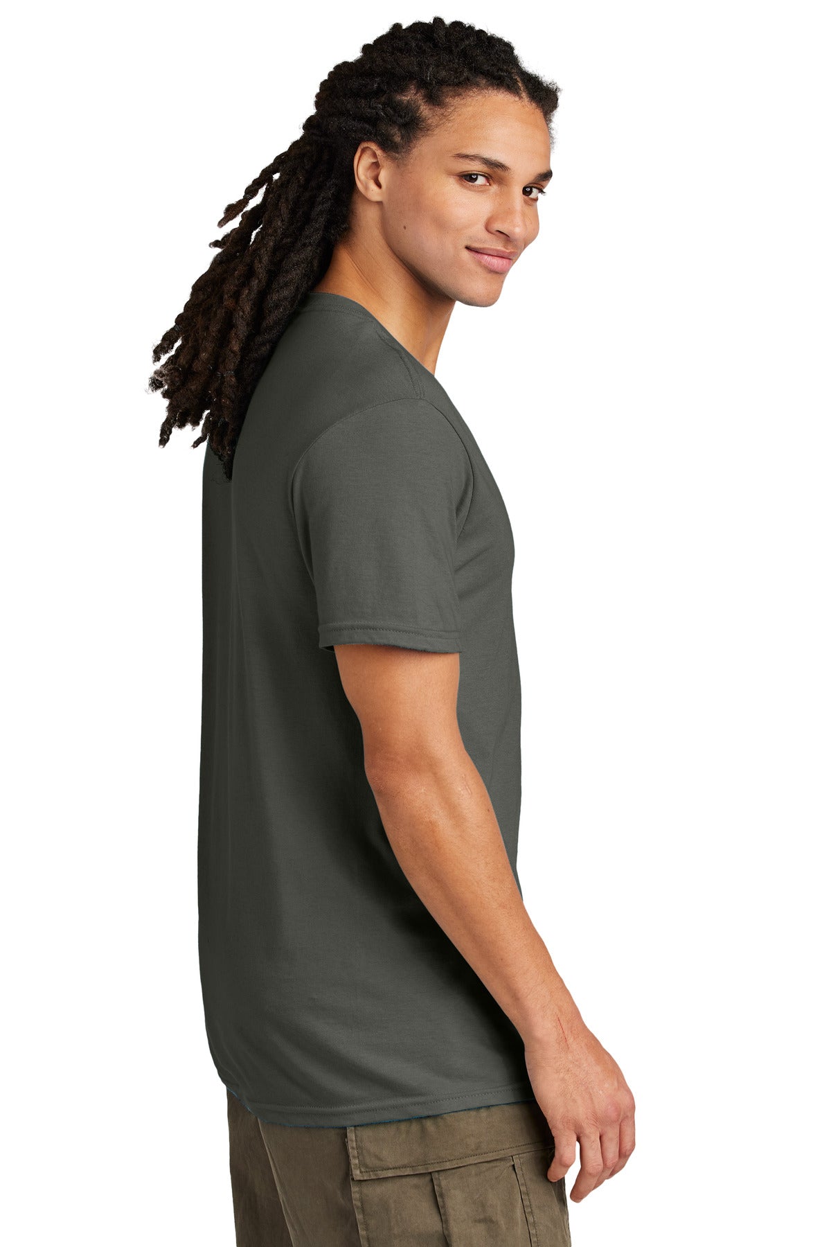 DeepestGry District Very Important Tee V-Neck. DT6500