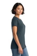 DeepStlBlu District Women's Perfect Weight Tee. DM104L