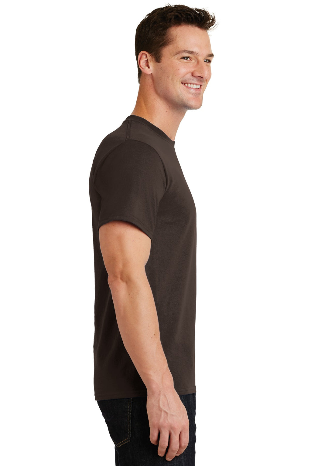 Dk Choc. Brown Port & Co Essential Tee. PC61