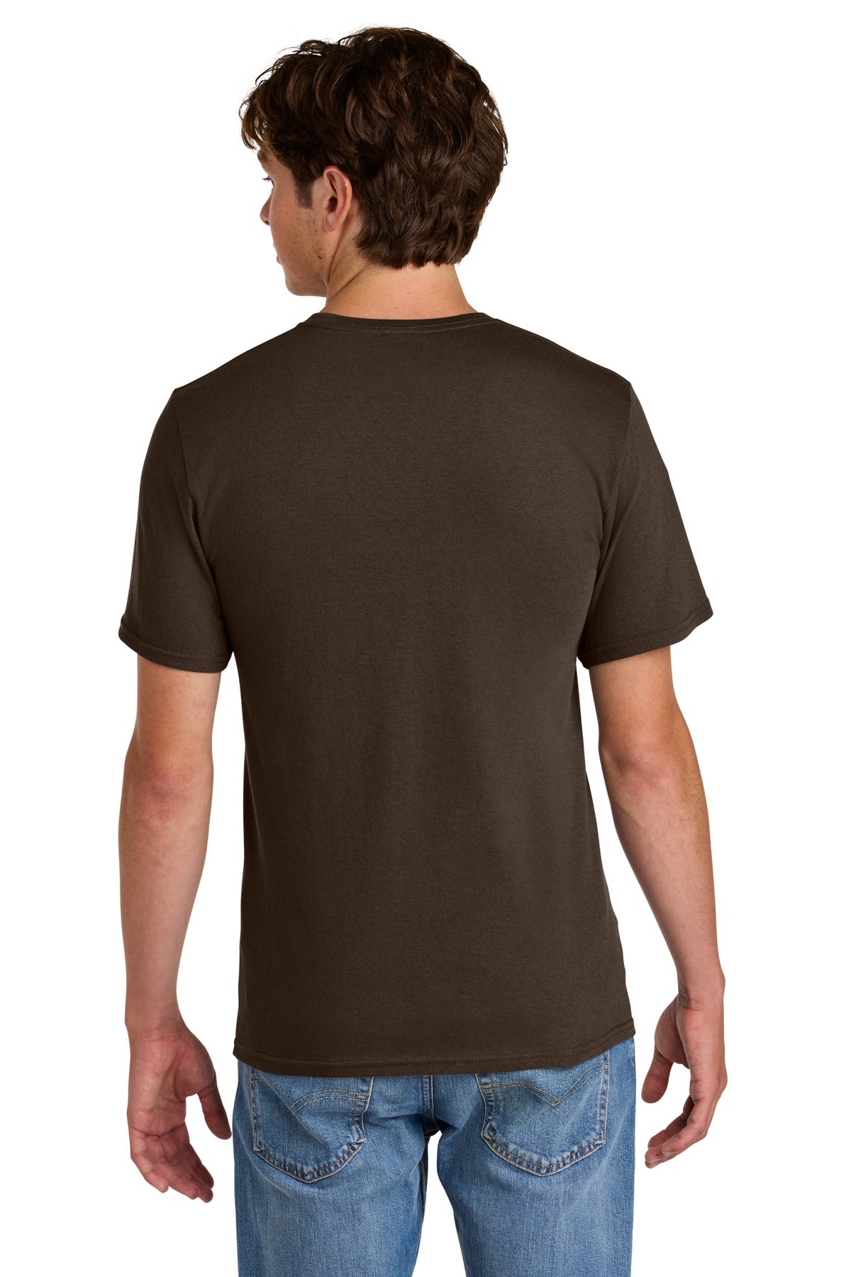 DkChocBrn Port & Co Easy Cotton Tee PC43