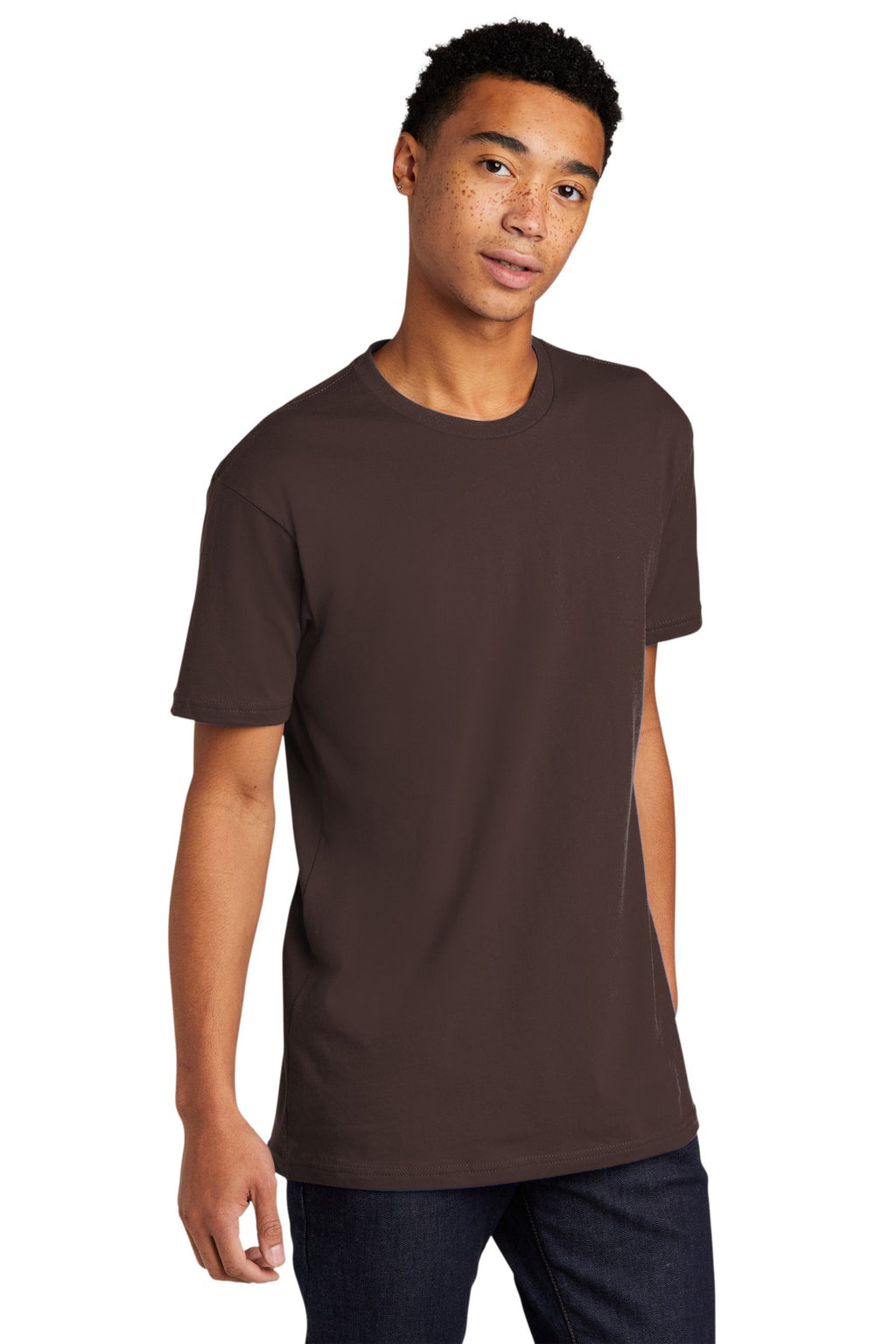DKChocolte Next Level Apparel Adult Cotton Tee. NL3600