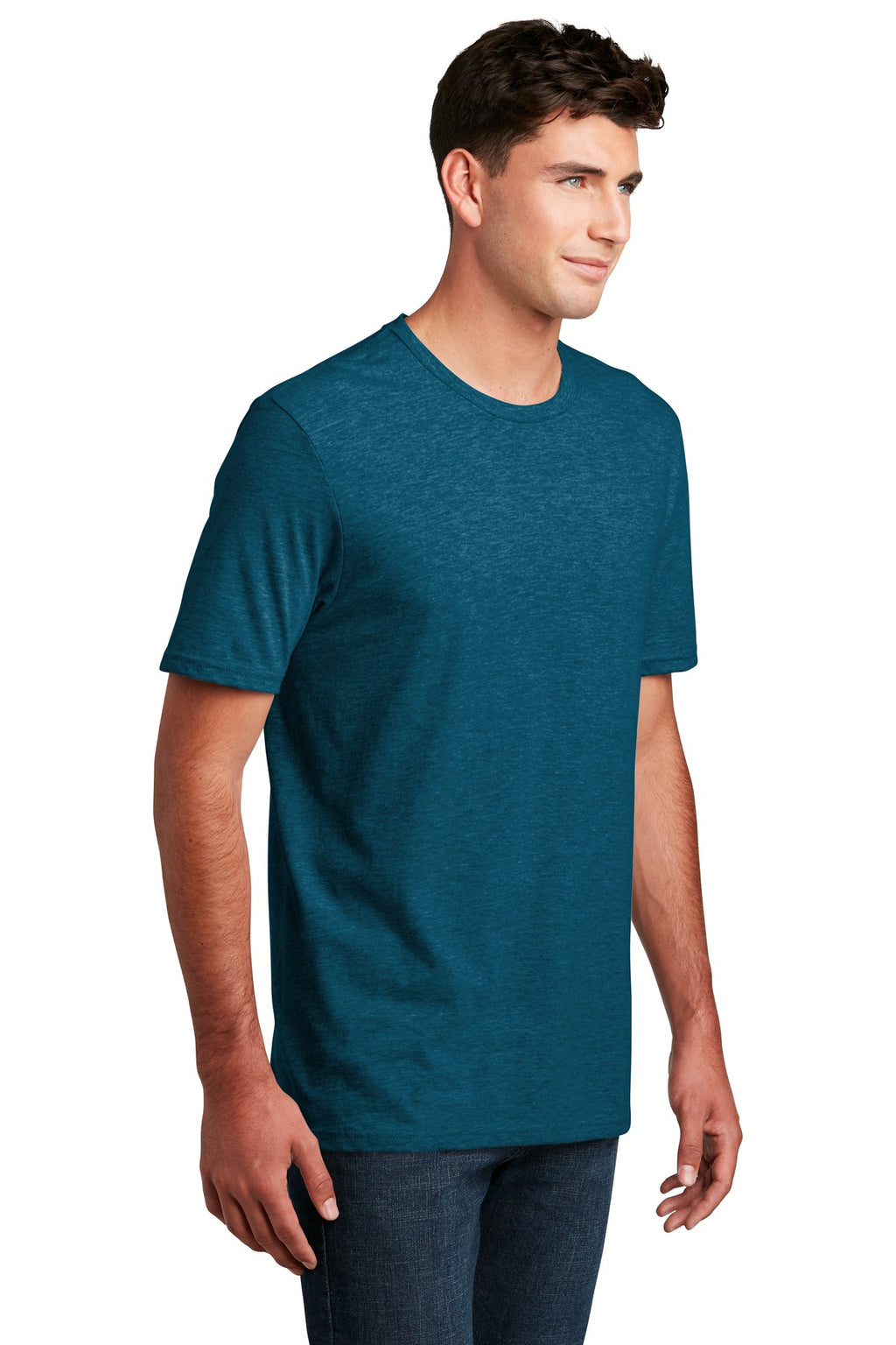Dp Turqu Fleck District Perfect Blend CVC Tee. DM108
