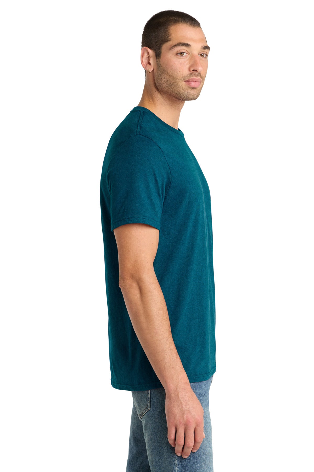 Dp Turqu Fleck District Perfect Blend CVC Tee. DM108