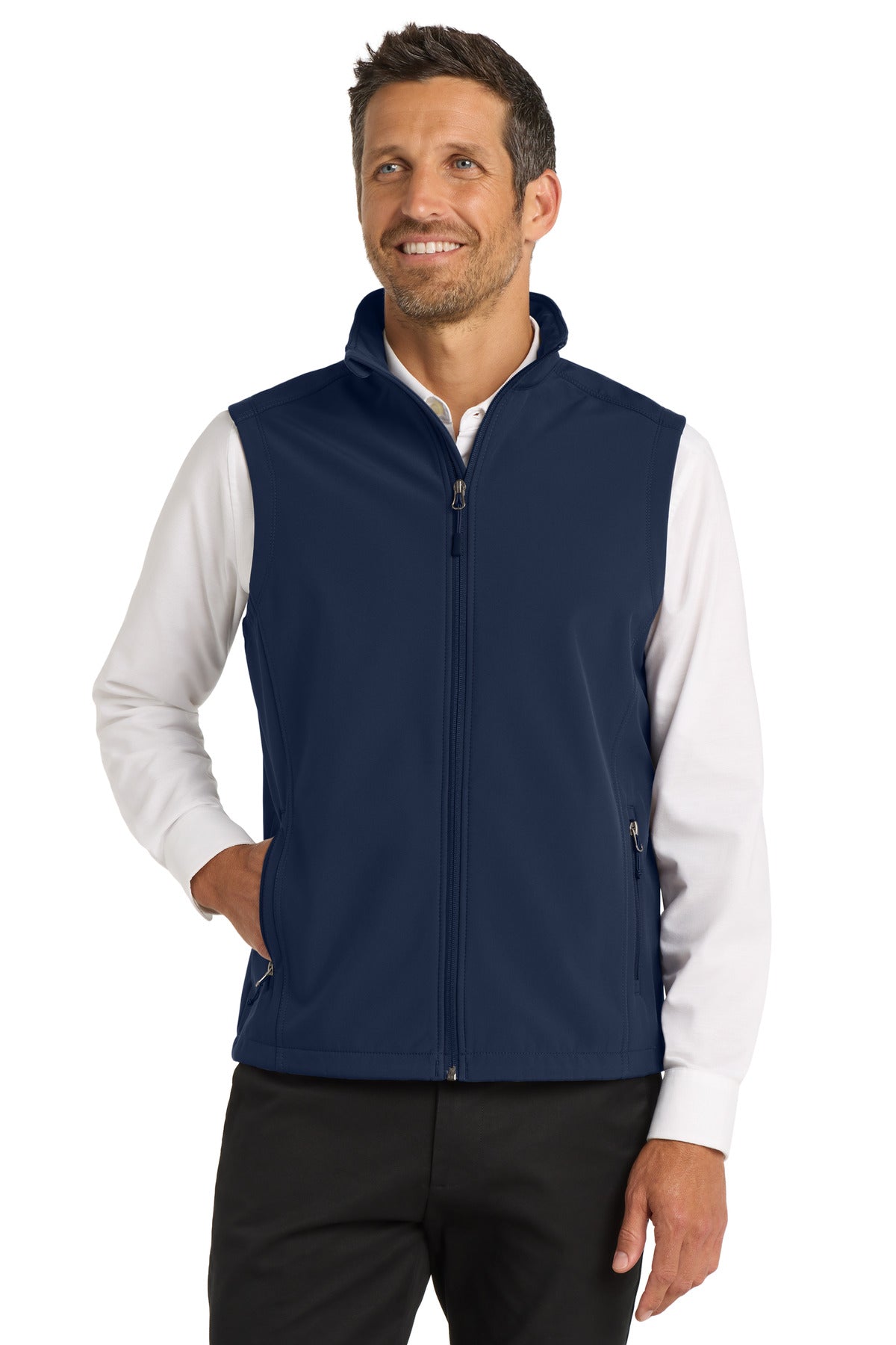 Dress Blue Nvy Port Authority Core Soft Shell Vest. J325