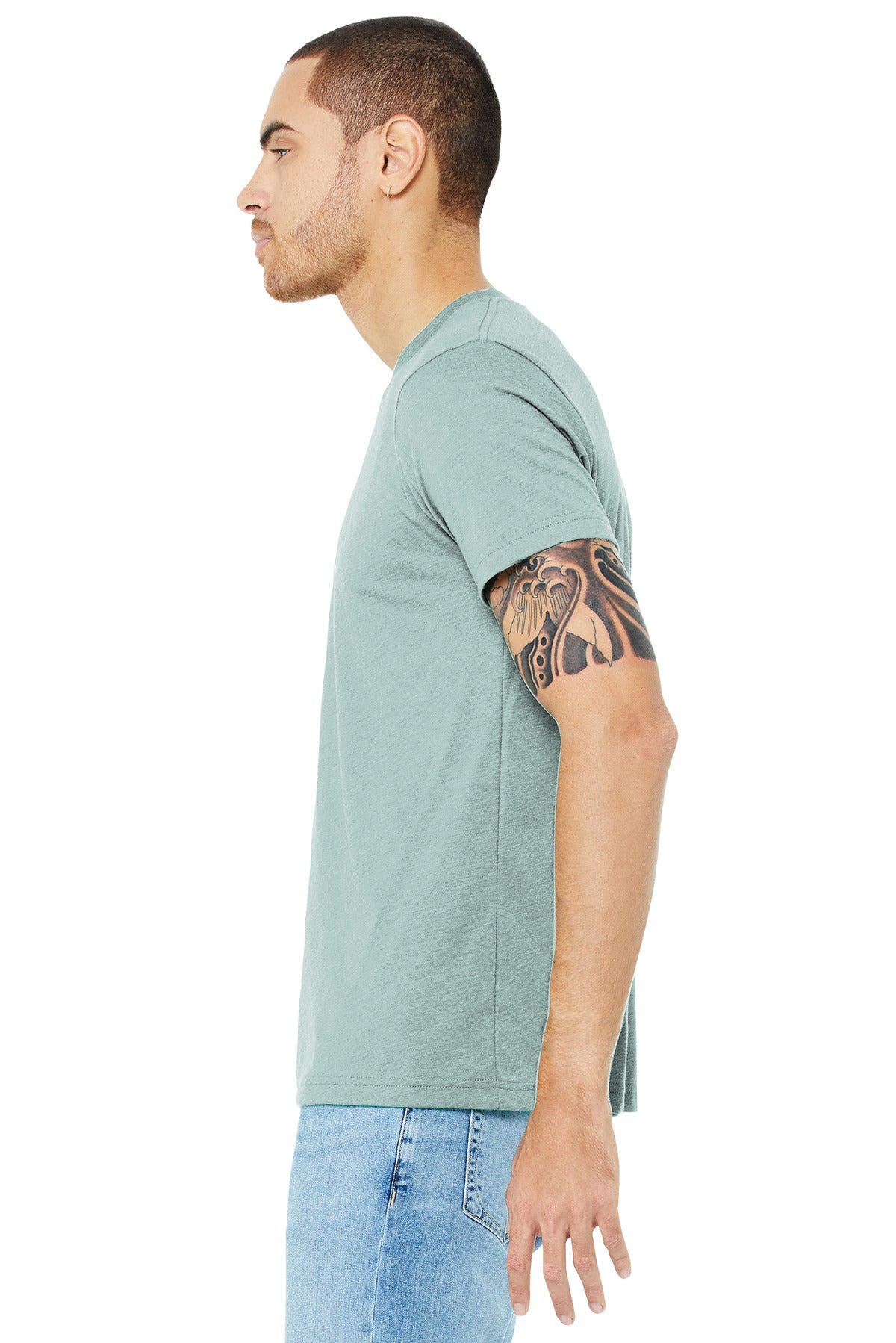 DstyBlu TB BELLA+CANVAS Unisex Triblend Short Sleeve Tee. BC3413