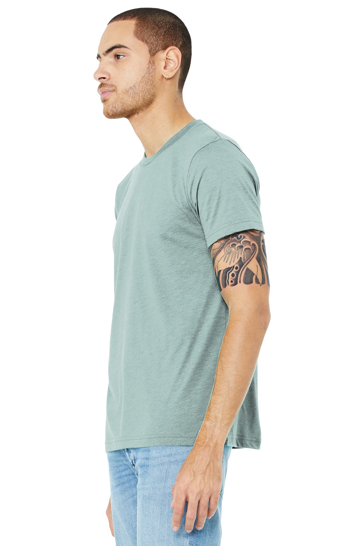 DstyBlu TB BELLA+CANVAS Unisex Triblend Short Sleeve Tee. BC3413