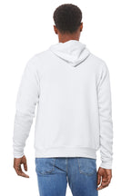 DTG White BELLA+CANVAS Unisex Sponge Fleece Pullover Hoodie. BC3719