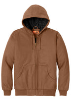Duck Brown CornerStone - Duck Cloth Hooded Work Jacket. J763H