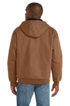Duck Brown CornerStone - Duck Cloth Hooded Work Jacket. J763H