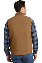Duck Brown CornerStone Washed Duck Cloth Vest. CSV40