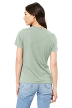 DustyBlue BELLA+CANVAS Women's Relaxed Jersey Short Sleeve Tee. BC6400