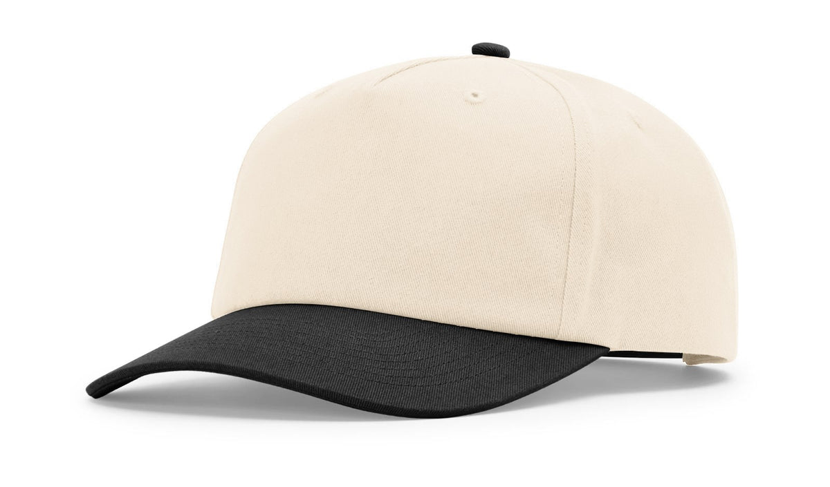 Cream/Black 5 Panel Gramps