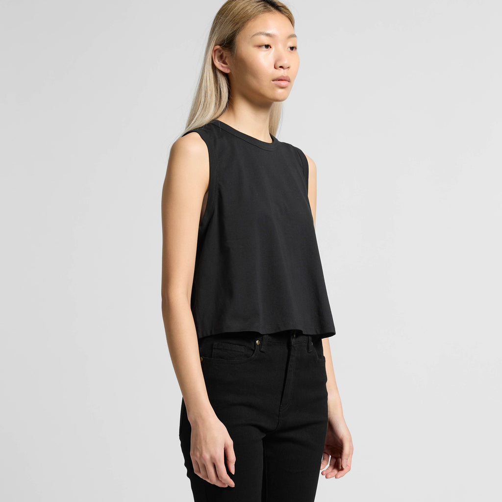 Right View of  Wo's Martina Crop Tank | 4091  grouped