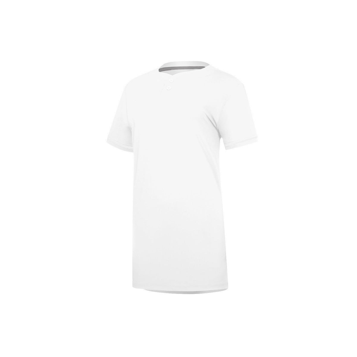 White/White Youth Stock Select Softball 2-Button Jersey