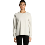 Front View of  Wo's Heavy Faded L/S Tee | 4083  grouped