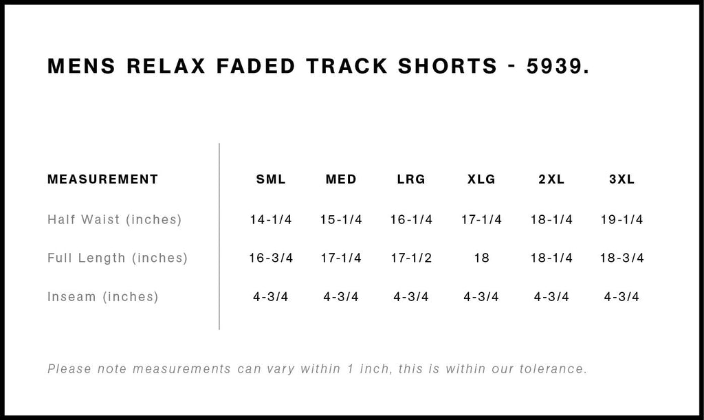 Relax Faded Track Shorts 18" | 5939  grouped