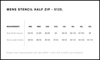 Stencil Half Zip Crew | 5125  grouped