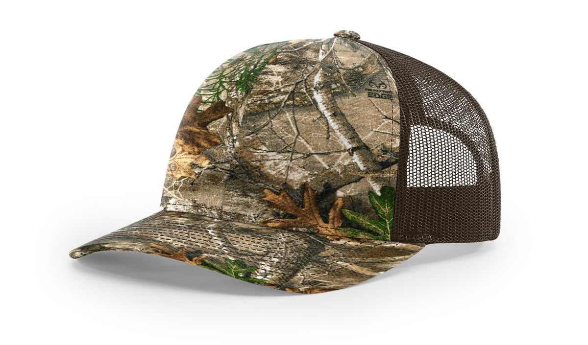 Realtree Edge/Brown Printed Trucker