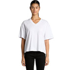 Front View of  Wo's Martina V Neck Tee | 4095  grouped