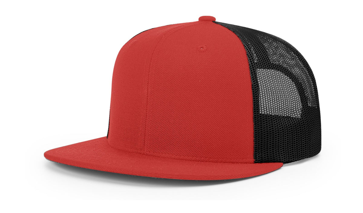 Red/Black ACRYLIC-WOOL BLEND TRUCKER