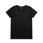BLACK Wo's Maple Scoop Tee | 4019