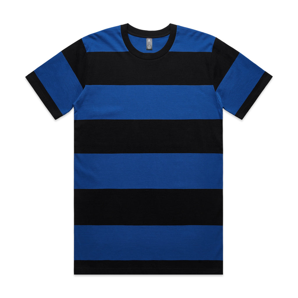 BLUE/BLACK Wide Stripe Tee | 5045
