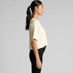 Left View of  Wo's Martina Crop Tee | 4093  grouped