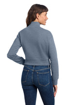 FlntBluHtr District Women's V.I.T. Fleece 1/2-Zip DT6111