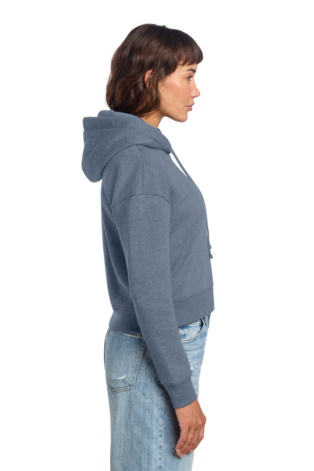 FlntBluHtr District Women's V.I.T. Fleece Hoodie DT6101