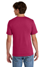 FlushPink Port & Co Easy Cotton Tee PC43