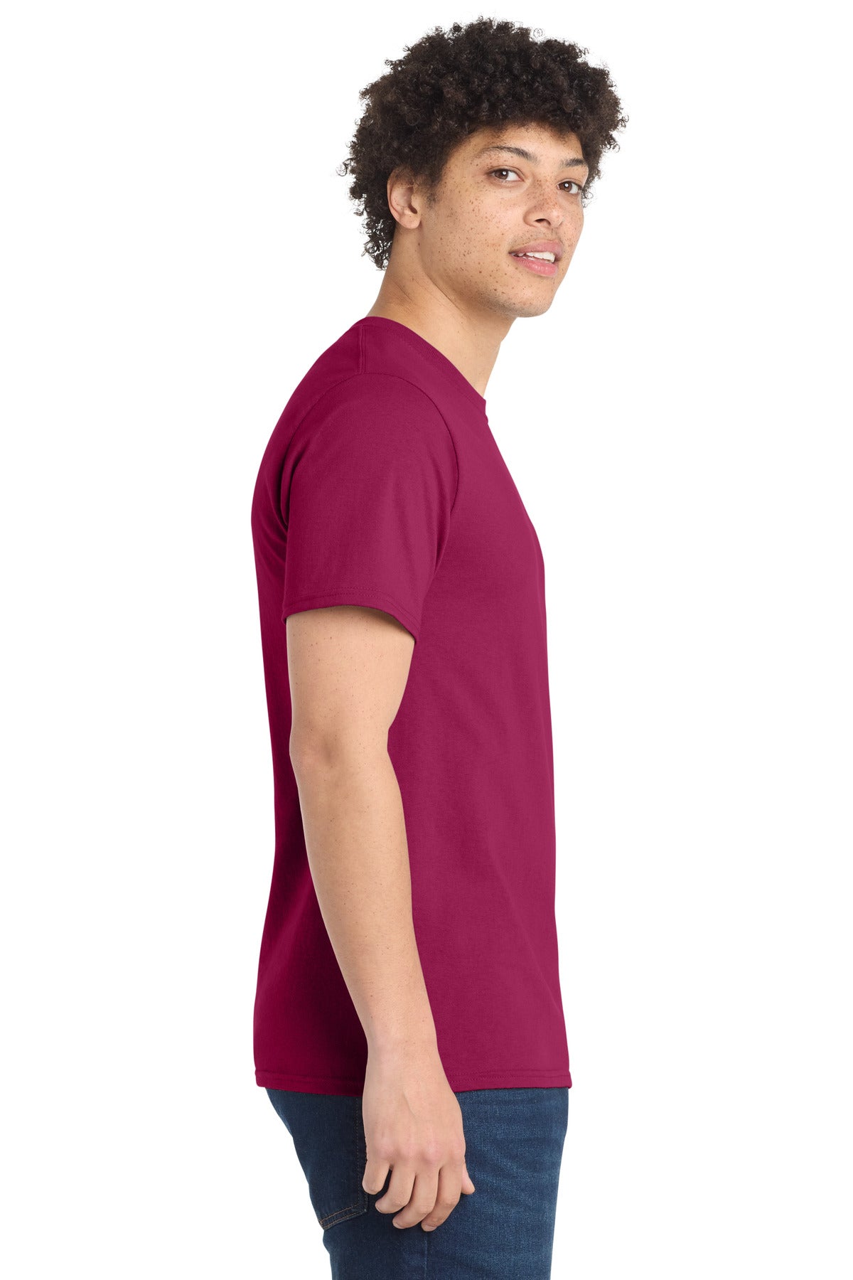 FlushPink Port & Co Essential Tee. PC61