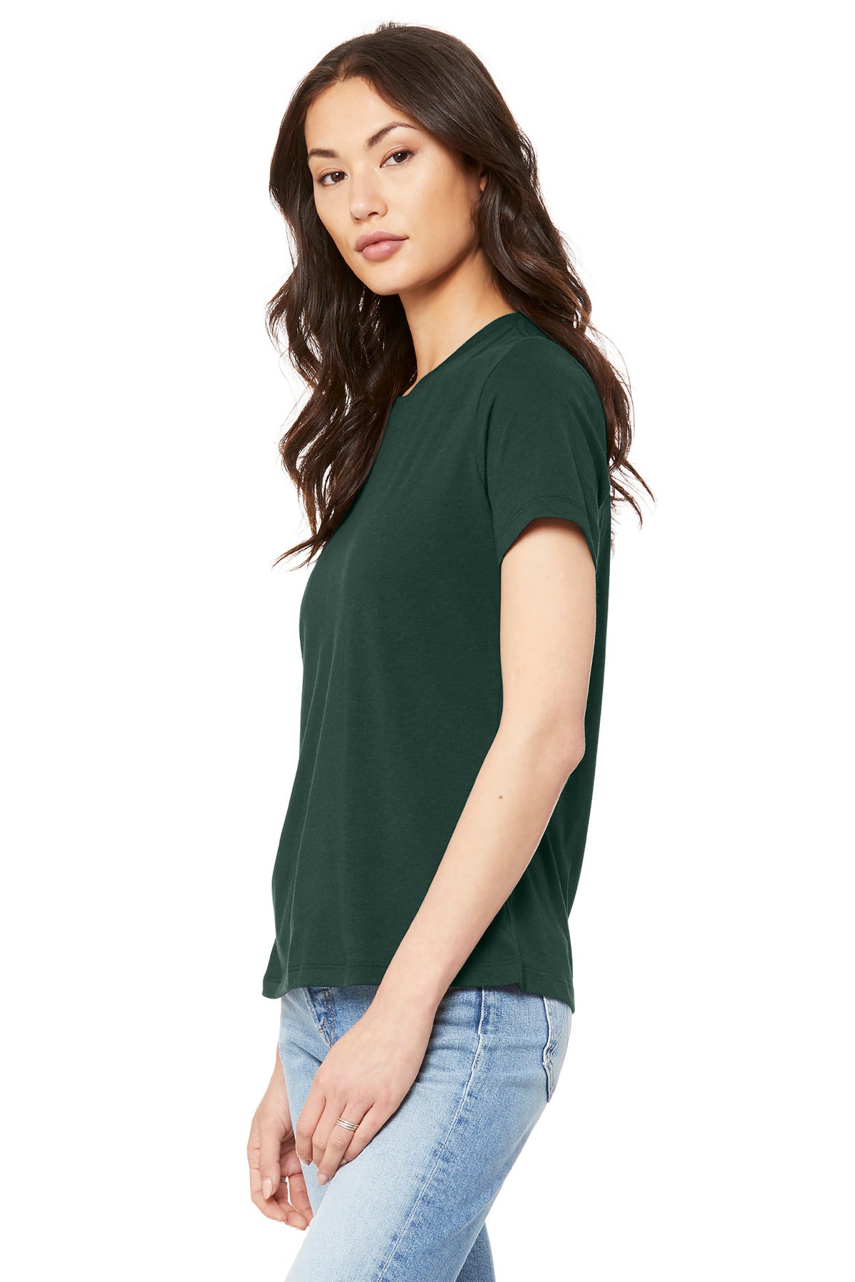 FOREST BELLA+CANVAS Women's Relaxed Jersey Short Sleeve Tee. BC6400