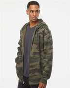 Forest Camo Heavyweight Full-Zip Hooded Sweatshirt - IND4000Z