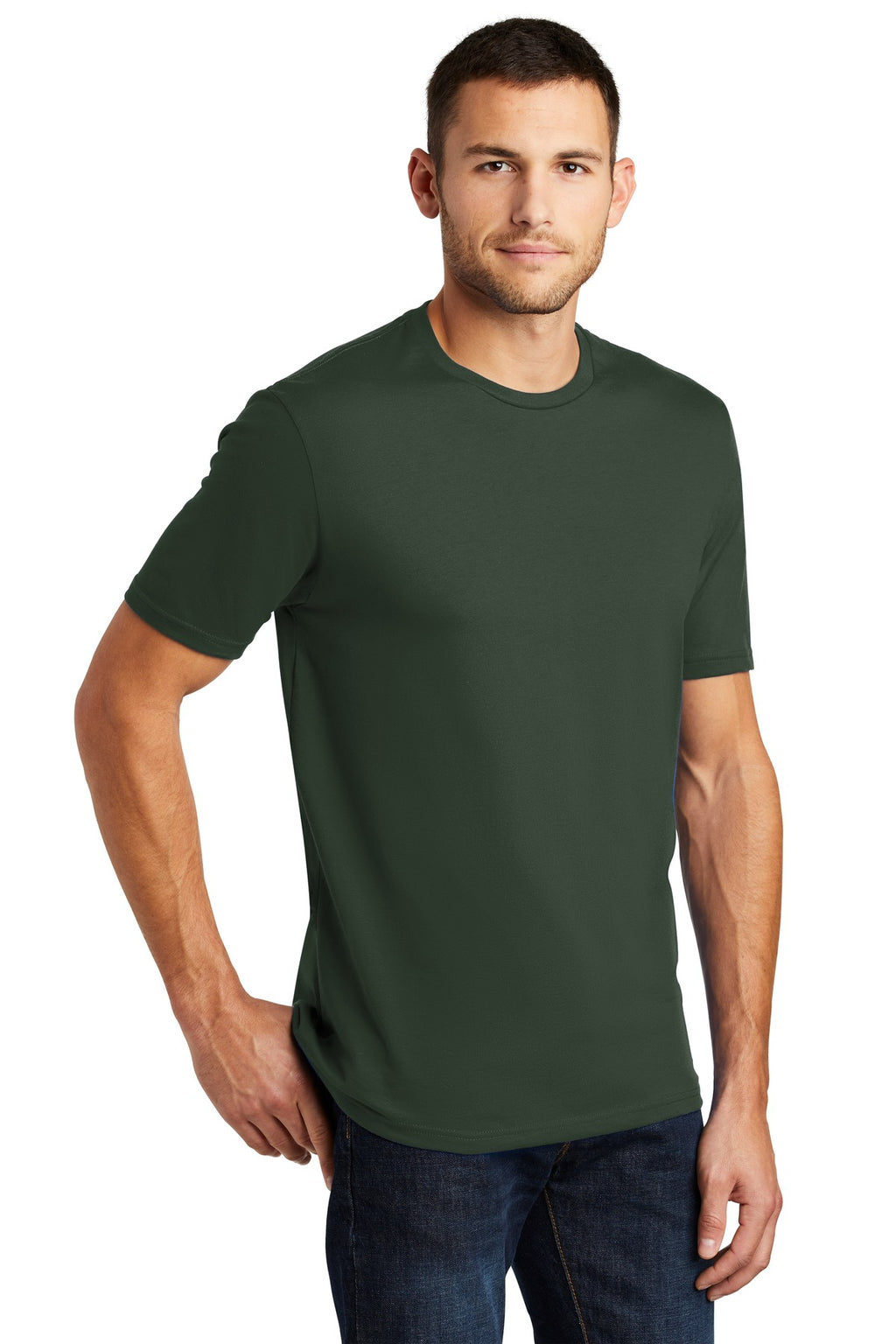 Forest Green District Perfect Weight Tee. DT104