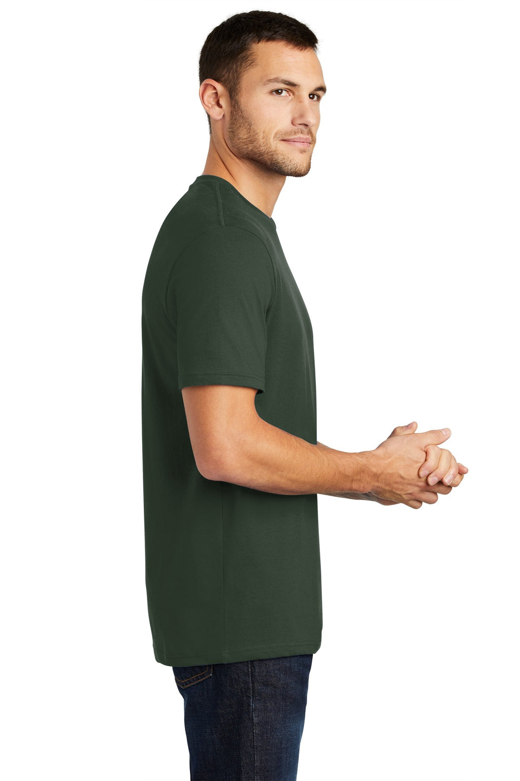 Forest Green District Perfect Weight Tee. DT104