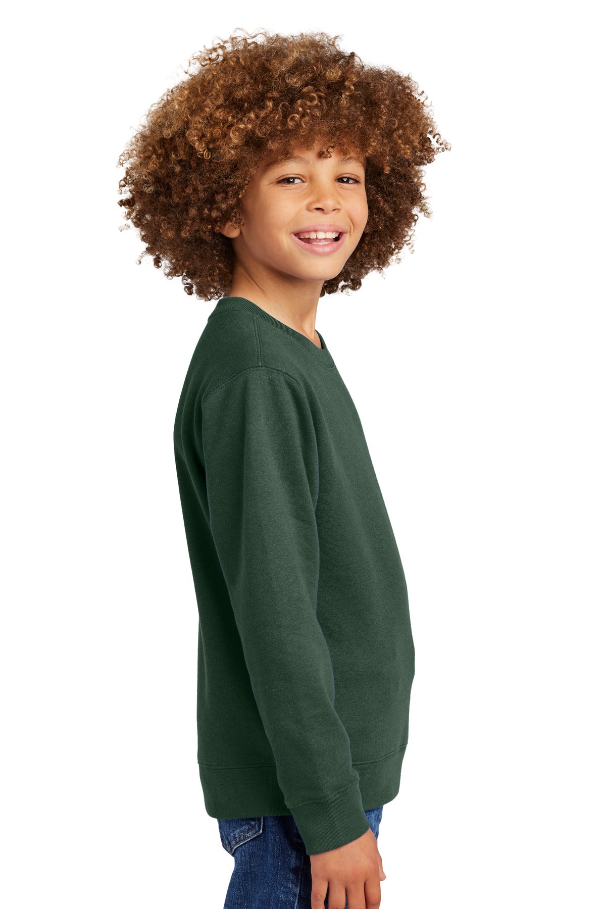 ForestGrn District Youth V.I.T. Fleece Crew DT6104Y