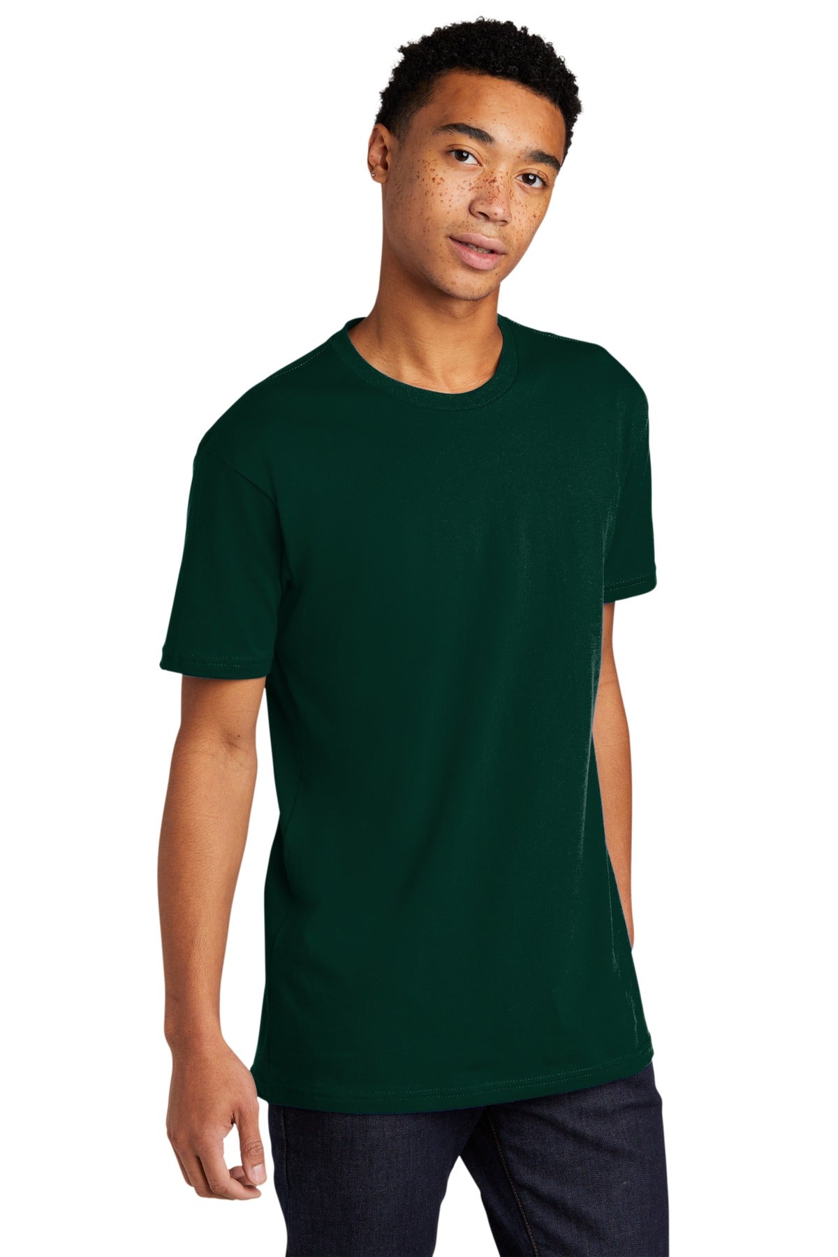 ForestGrn Next Level Apparel Adult Cotton Tee. NL3600