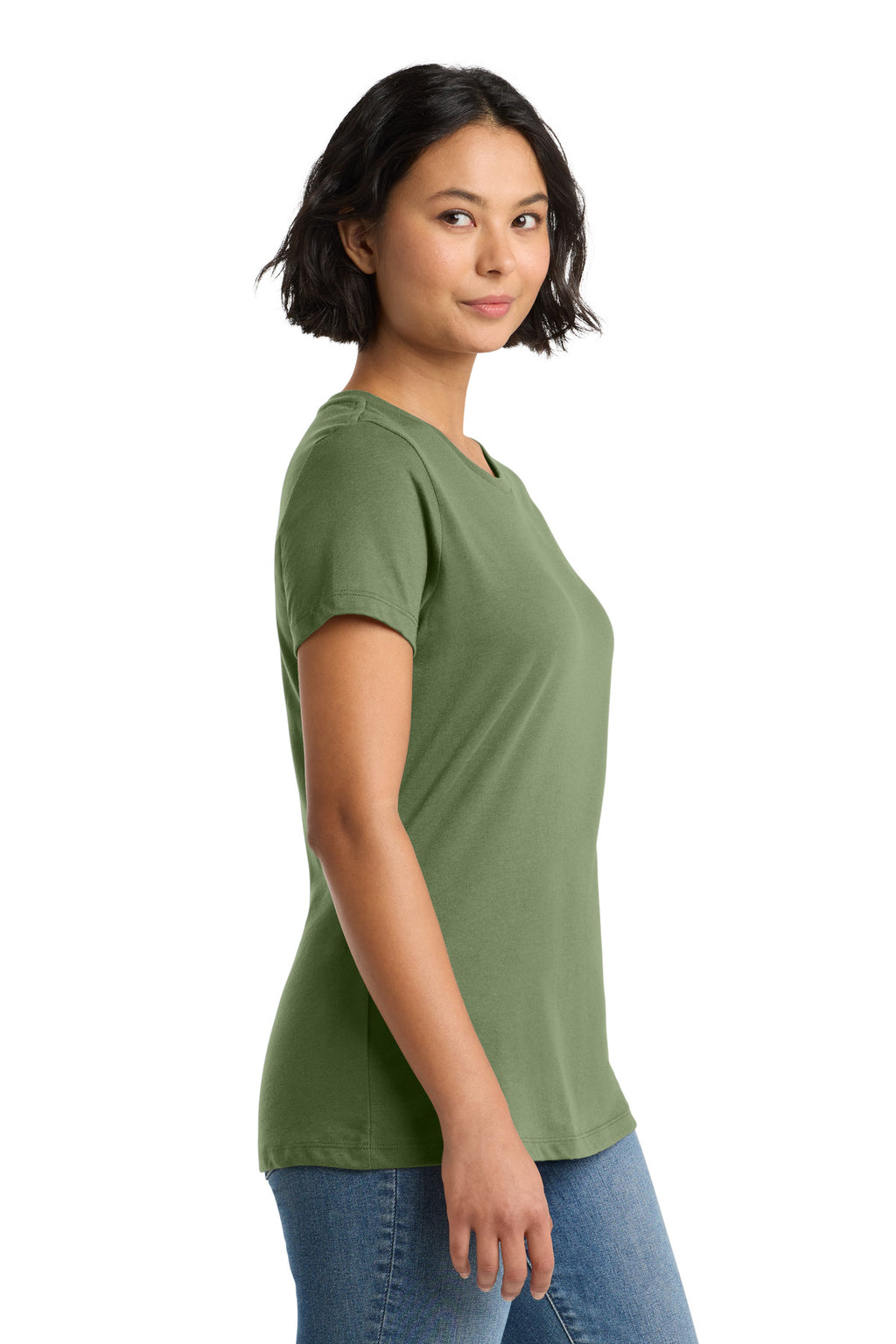 Fresh Fatigue District Women's Perfect Weight Tee. DM104L