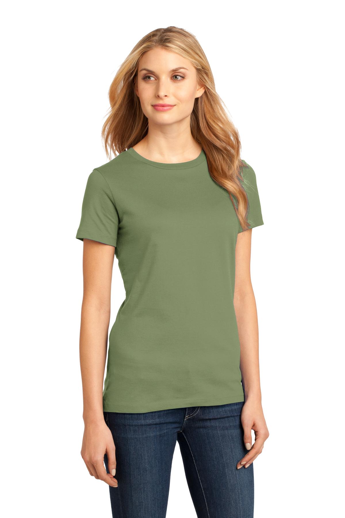 Fresh Fatigue District Women's Perfect Weight Tee. DM104L
