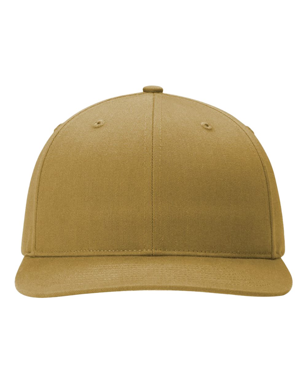 Front View of Amber Gold Twill Back Trucker Cap - 312