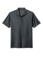 Front View of Anthracite Nike Dri-FIT Micro Pique 2.0 Polo NKDC1963