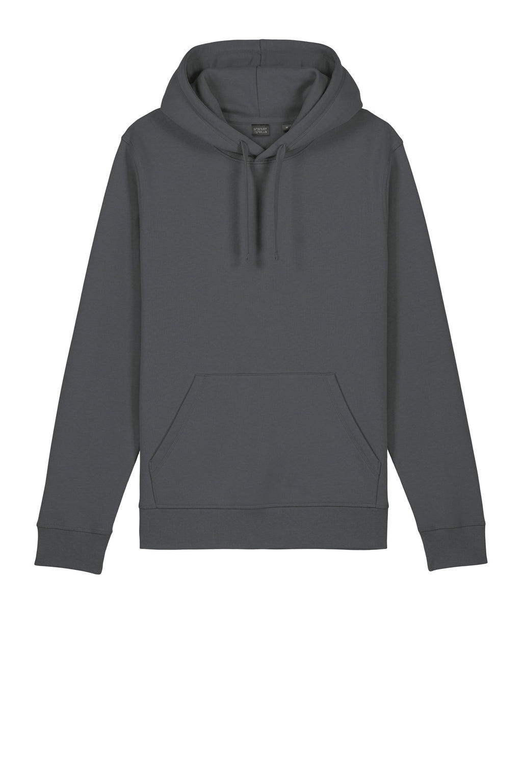 Front View of Anthracite Stanley/Stella Unisex Drummer 2.0 Hooded Sweatshirt SXU009