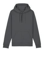 Front View of Anthracite Stanley/Stella Unisex Drummer 2.0 Hooded Sweatshirt SXU009