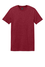 Front View of Antqu Chry Red Gildan Softstyle T-Shirt. 64000