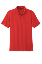 Front View of AppleRed Mercer+Mettle Stretch Heavyweight Pique Polo MM1000