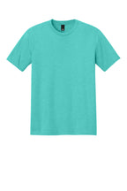 Front View of AquaHthr District Perfect Tri Tee. DM130