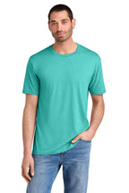 Front View of AquaHthr District Perfect Tri Tee. DM130
