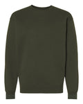 Front View of Army Heavyweight Crewneck Sweatshirt - IND3000