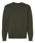 Front View of Army Heavyweight Crewneck Sweatshirt - IND3000
