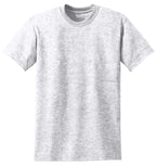 Front View of Ash Gildan DryBlend 50 Cotton/50 Poly T-Shirt. 8000